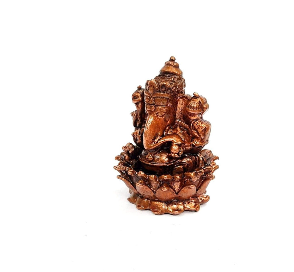 Brownish-Orange Copper Idolsby, 1.7 Inches, Handmade Ganesh, 99G, Patina Antique Finish, Pack Of 1 Piece