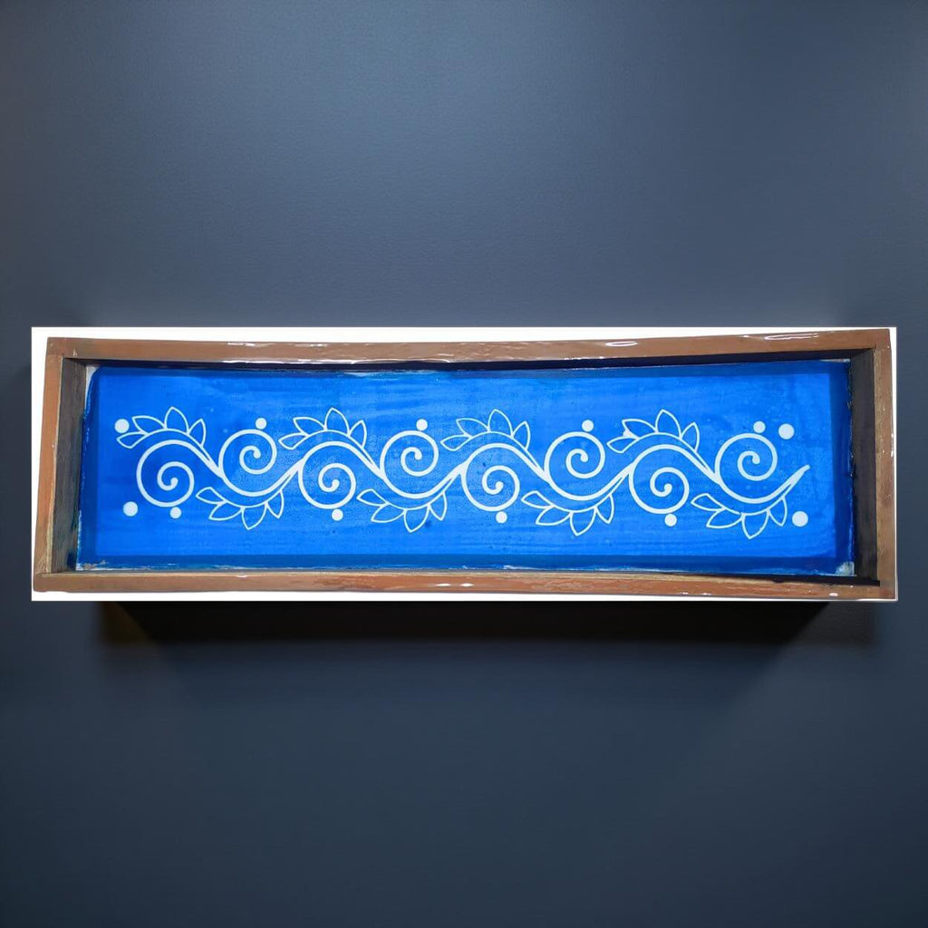 Unikraf  Flower-Border-Instant-Rangoli-Stencil-17-Inch inches Pack of 1 Piece