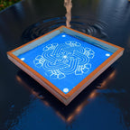 Unikraf  Flower Kambi Kolam Border Rangoli Stencil Wooden 17 * 5 inches Pack of 1 Piece