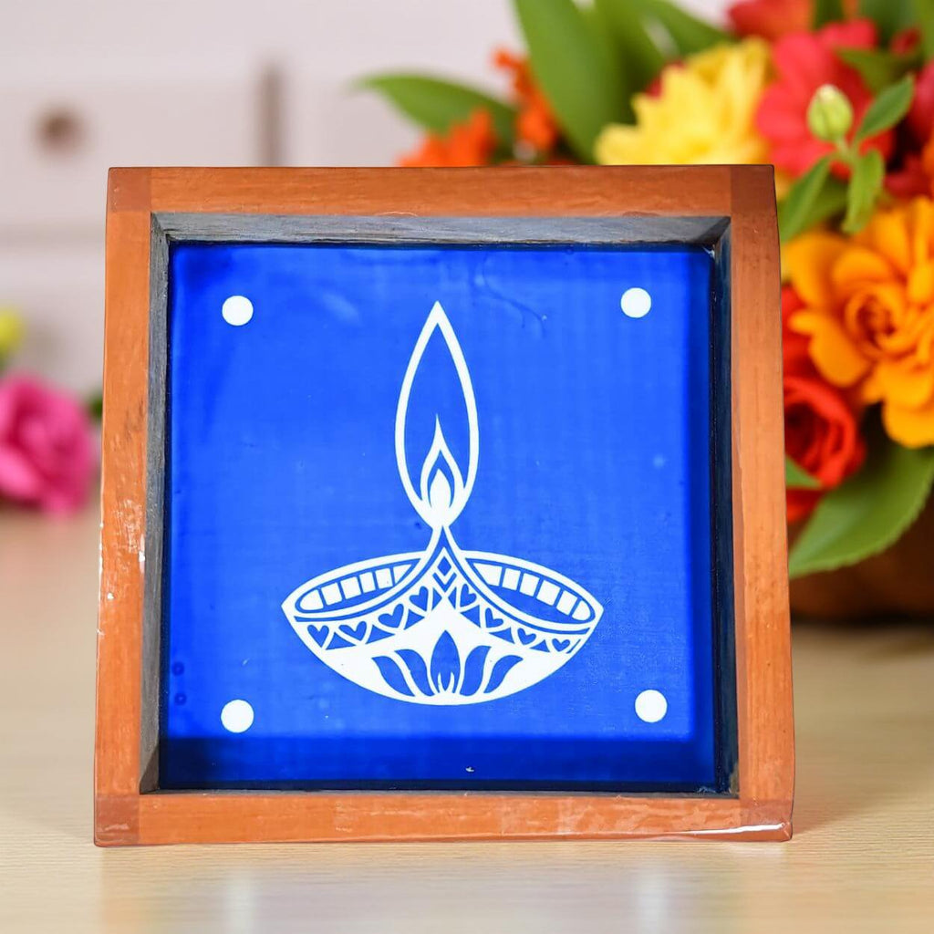 Unikraf  Agal-Diya-Kolam-Rangoli-Stencil 5 * 5 Inches Pack of 1 Piece