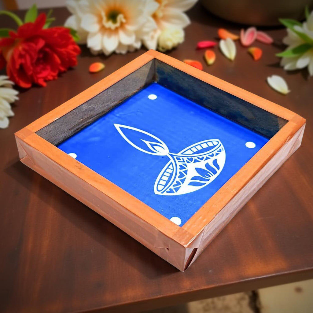 Unikraf  Agal-Diya-Kolam-Rangoli-Stencil 5 * 5 Inches Pack of 1 Piece