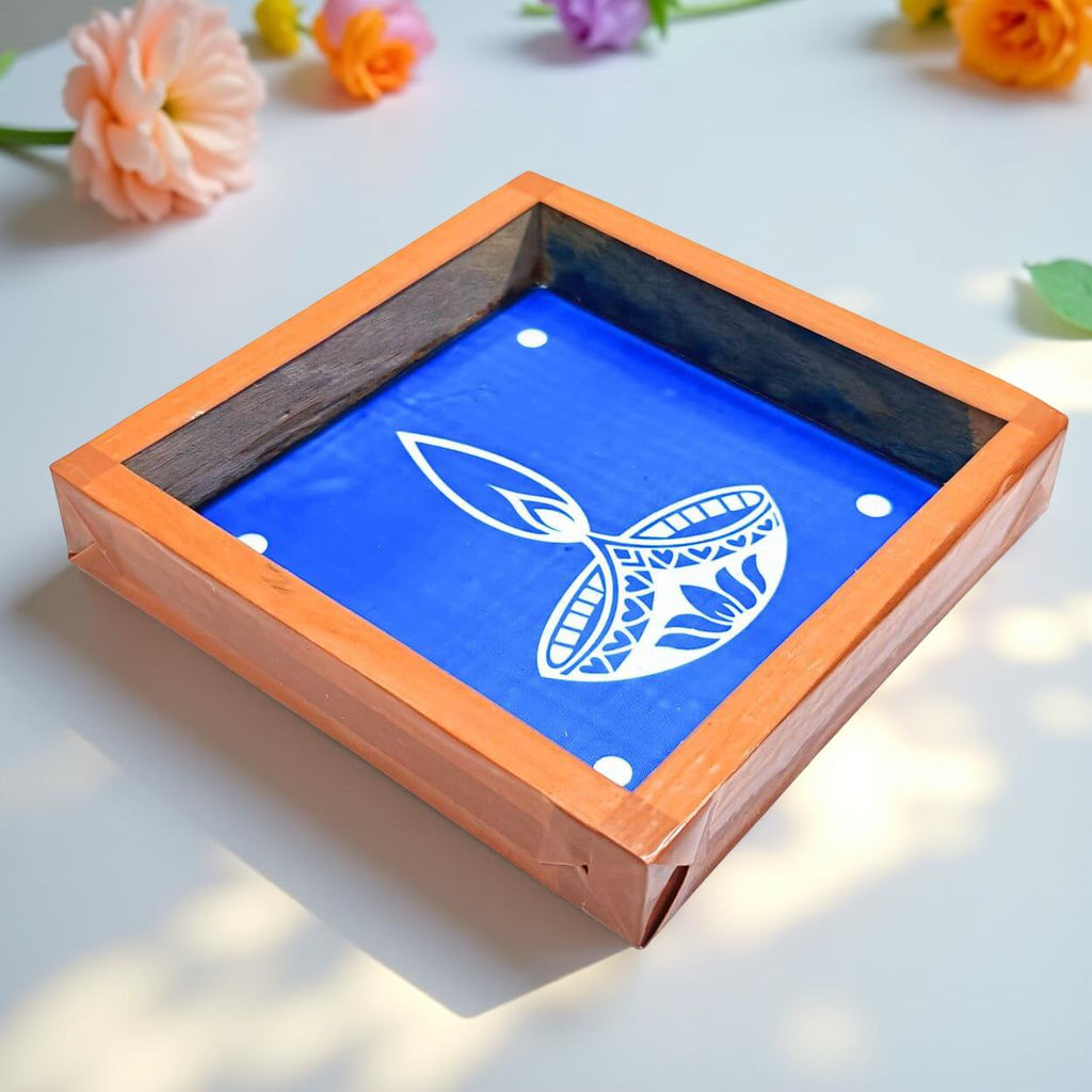 Unikraf  Agal-Diya-Kolam-Rangoli-Stencil 5 * 5 Inches Pack of 1 Piece