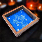 Unikraf  Chakra Kolam Rangoli Stencil Wooden 5×5 Inches
