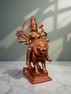 Unikraf  , Copper Handmade Goddess Durga, 4.7 inches 564 Grams, Pack of 1 Piece