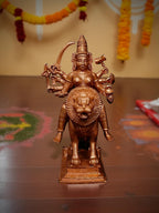 Unikraf  , Copper Handmade Goddess Durga, 4.7 inches 564 Grams, Pack of 1 Piece