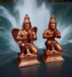 Unikraf  , Copper Handmade Sitting Garudar and Hanuman 4.3 inches 1.1 Kg, Pack of 1 Piece
