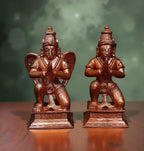 Unikraf  , Copper Handmade Sitting Garudar and Hanuman 4.3 inches 1.1 Kg, Pack of 1 Piece