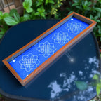 Unikraf  Flower Kambi Kolam Border Rangoli Stencil Wooden 17 * 5 inches Pack of 1 Piece