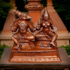 Brownish Copper Idols Of God Lakshmi Bhoo Varaghar, 3.3 Inches, 650G, Patina Antique Finish, Pack Of 1 Piece